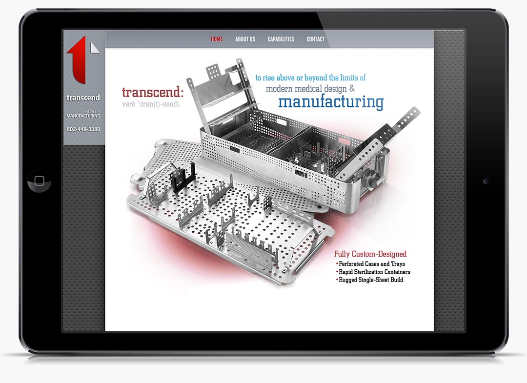 Transcend Manufacturing Website